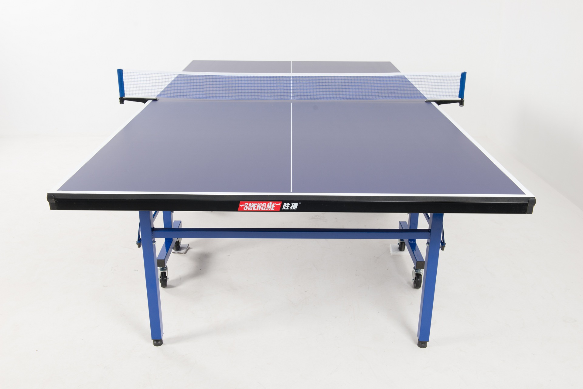 厂家乒乓球台室内带轮移动折叠乒乓球桌806三聚氰胺面板