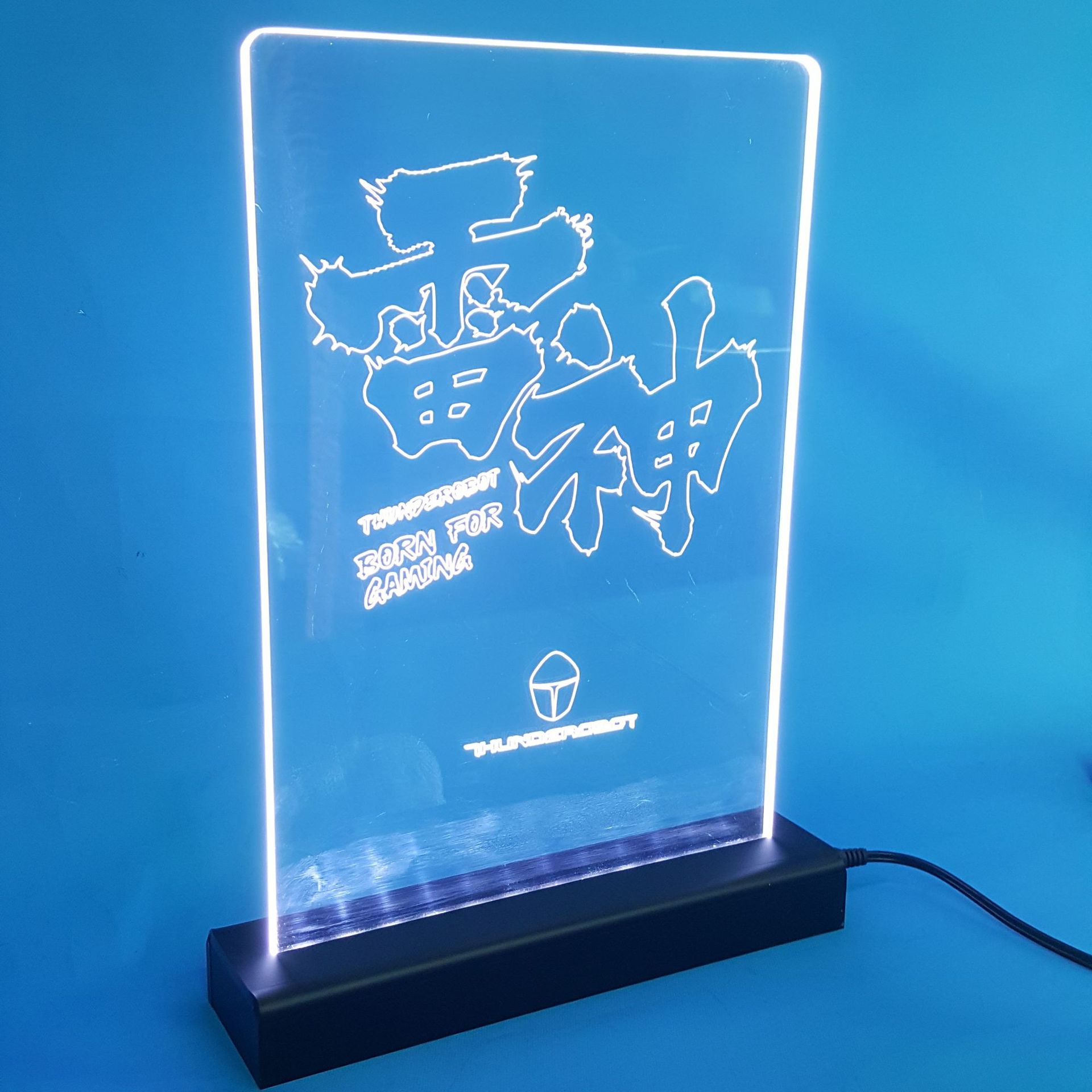 厂家销售led亚克力发光台卡 透明台签 有机玻璃台牌可丝印logo