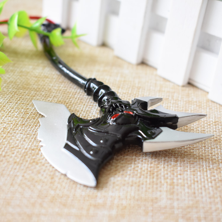 游戏周边 英雄联盟周边兵器 亡灵战神塞恩15厘米合金斧头武器批发