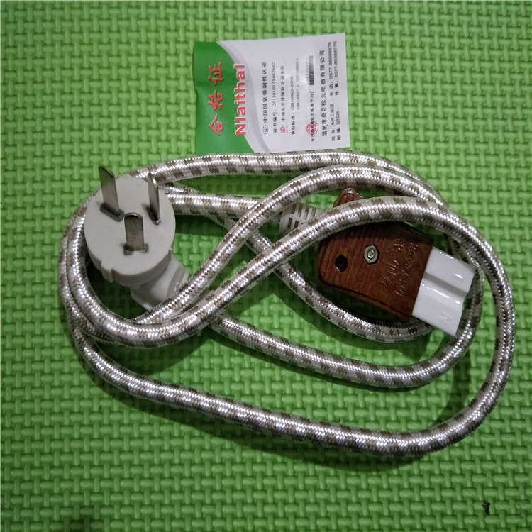 厂家批发大功率电锅线电水壶连接线小家电连接线奇花电源连接线