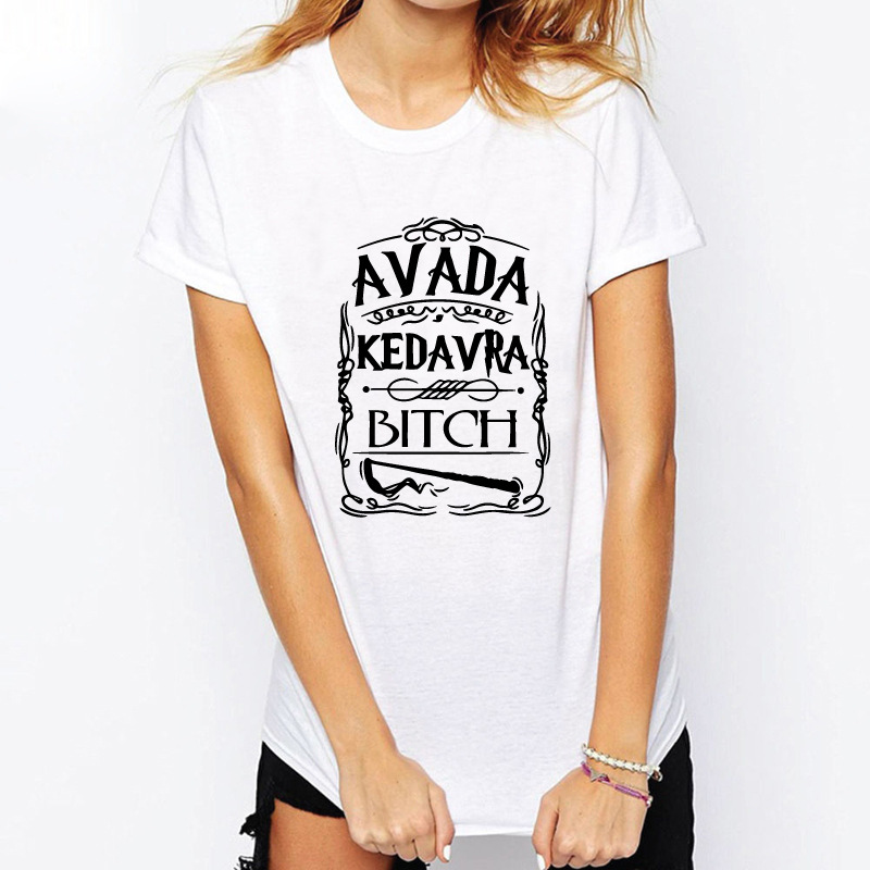 字母短袖t恤_热卖创意英文 avada kedavra 多色短袖t恤 - 阿里巴巴