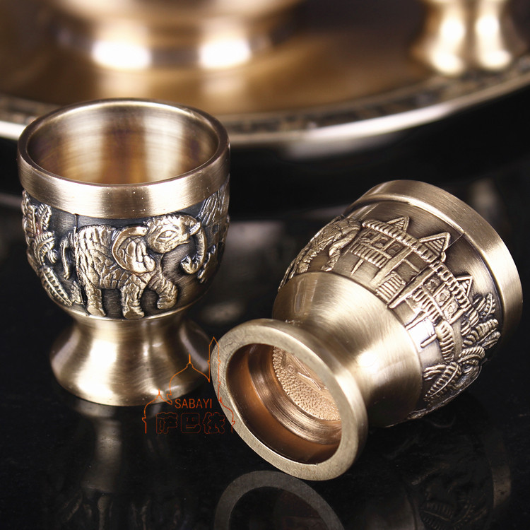 俄罗斯锡器 锡器 茶具功夫茶 特色工艺品套装茶具