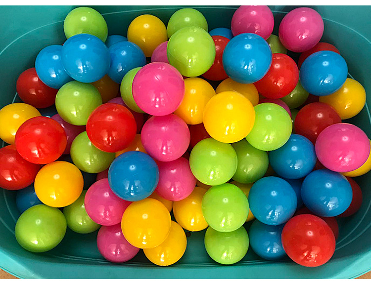 厂家直销彩色加厚海洋球七彩儿童乐园彩色塑料海洋球球池批发