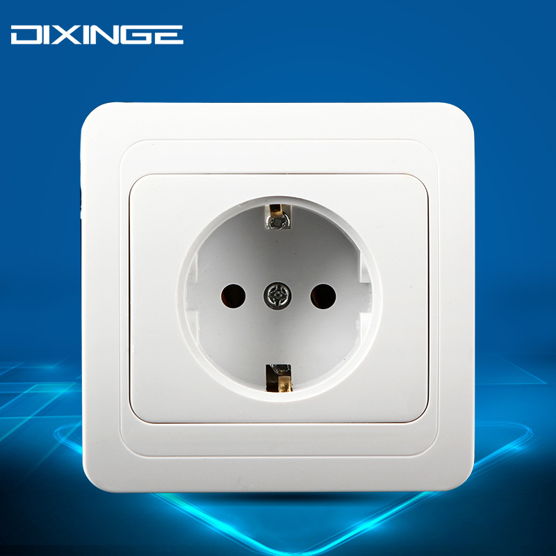 德式插座 德标电源插座 欧式插座 欧规16a shuko 欧标墙壁插座