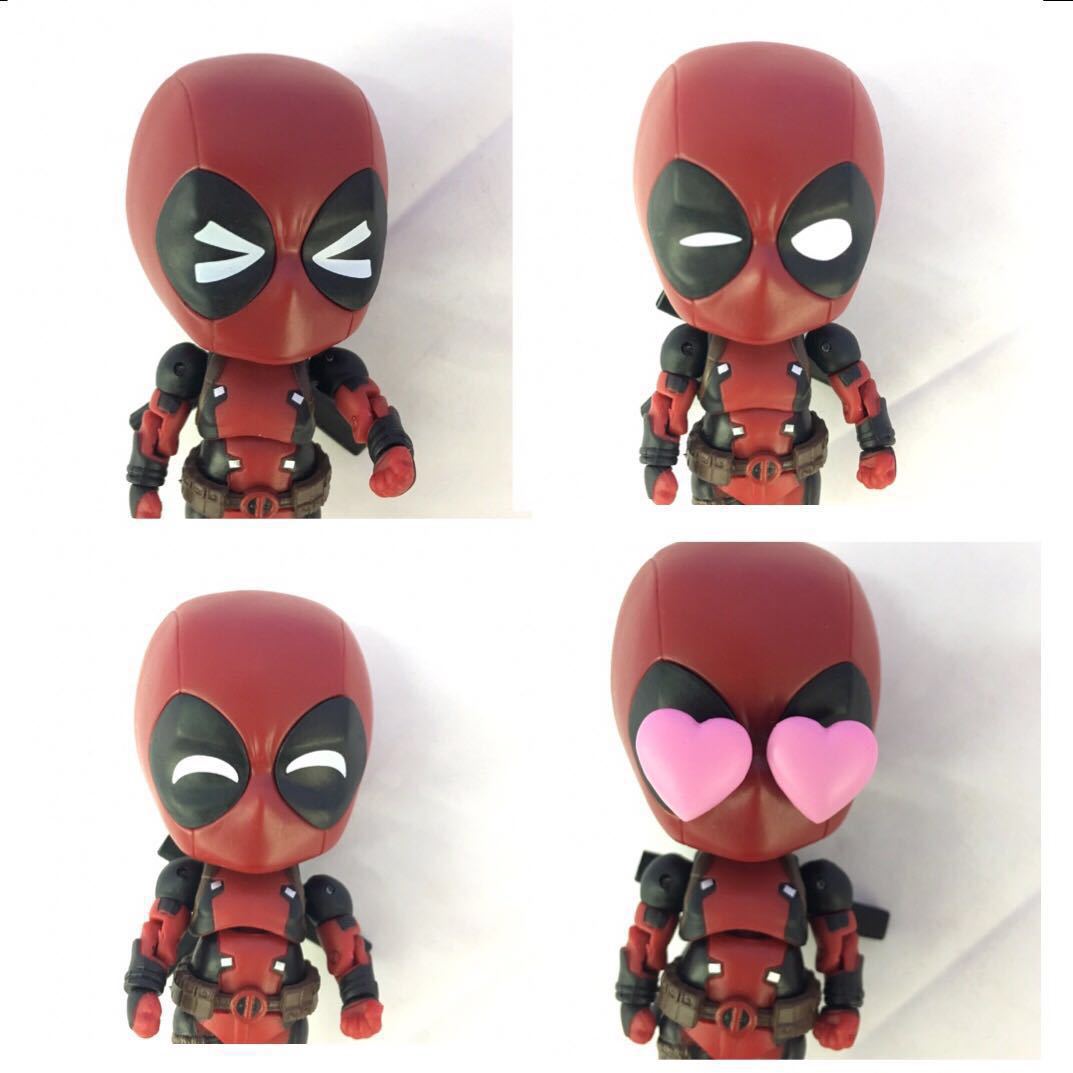 锦鑫动漫 q版粘土人deadpool 死侍 662#可爱的我ver 可动公仔手办