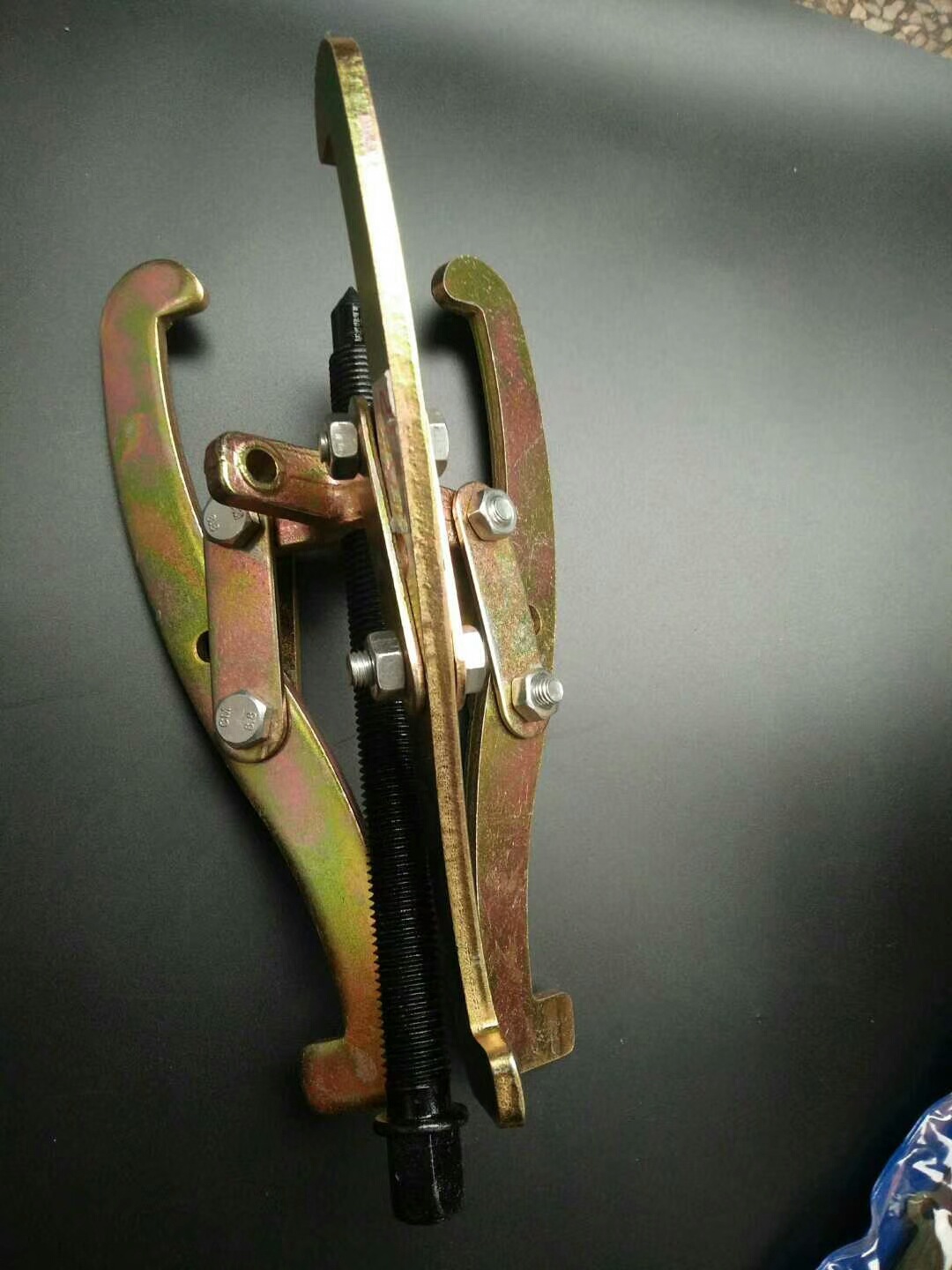 调节两爪变三爪锻打钢板拉马锻打轴承拉出器螺旋拆卸器顶拔拉力器