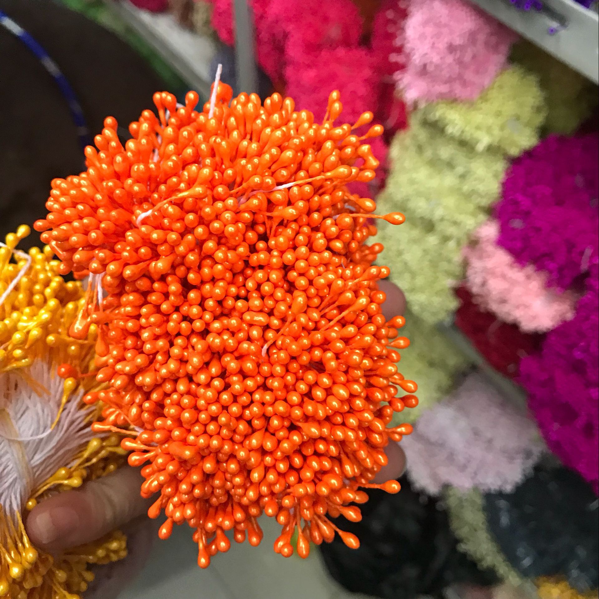 丝网花材料 0.3珠光花芯 花蕊 花心 配件 多色 翻糖仿真花 花芯