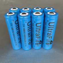 外贸爆款18650锂电6800毫安UItraFire可充锂电池手电筒电池