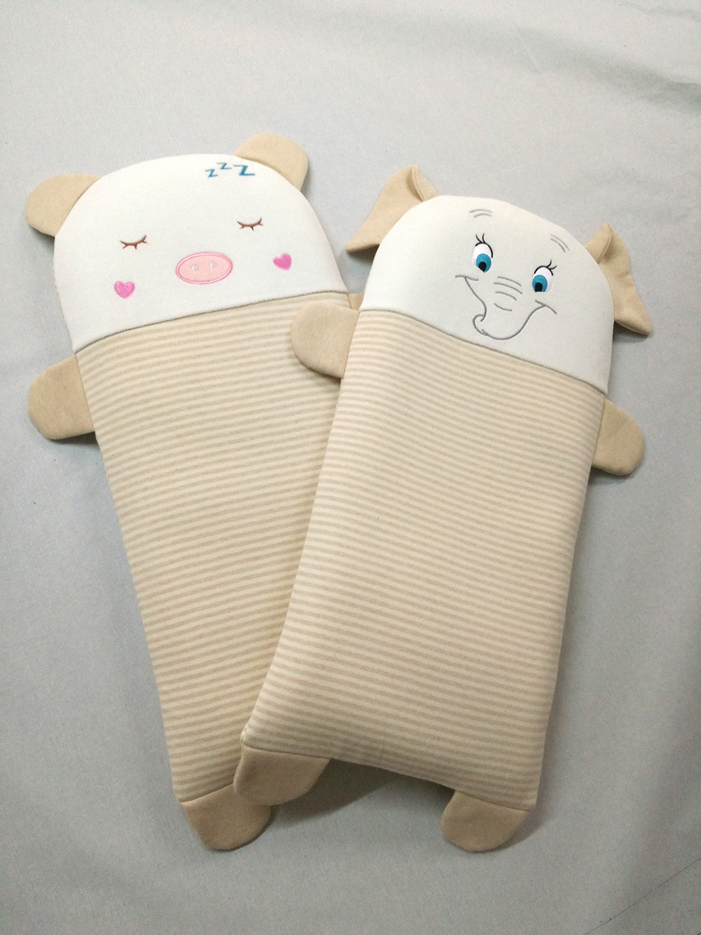 婴儿枕头0-1-6岁新生儿夏防偏头定型枕宝宝彩棉卡通枕头厂家批发