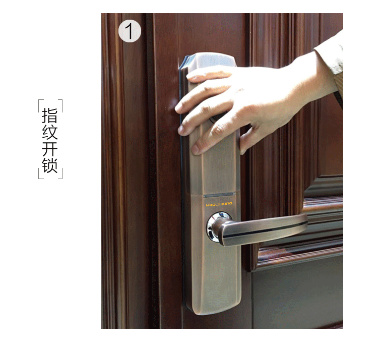 滑盖指纹密码锁刷卡锁智能锁电子门锁代理加盟招商工程oem帖牌