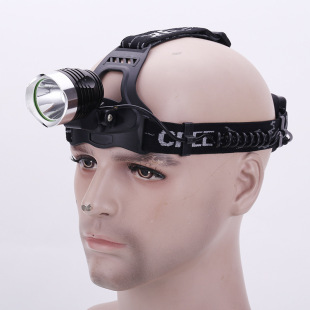 2017热销led经典黑色迷你头灯强光户外露营 实用头戴探照灯