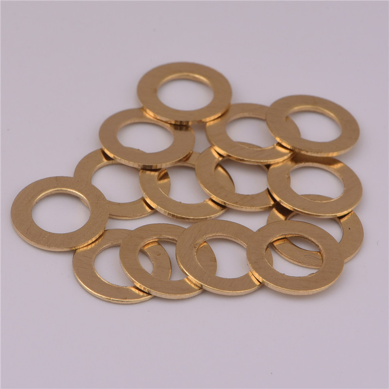 10mm圆形光面铜片 黄铜圆环手链耳环手工材料挂件diy五金配件7665