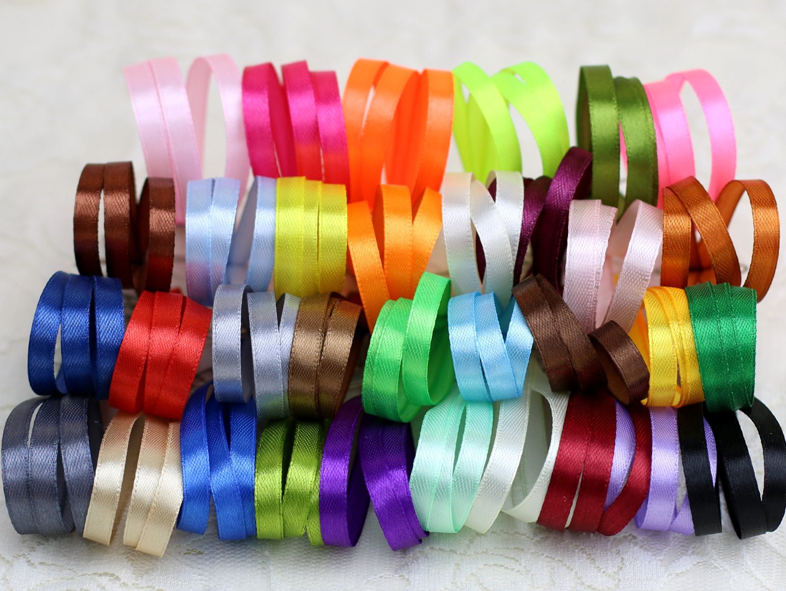 缎带6mm 优质丝带 礼盒包装书签绸带 规格齐全多种颜色 现货供应