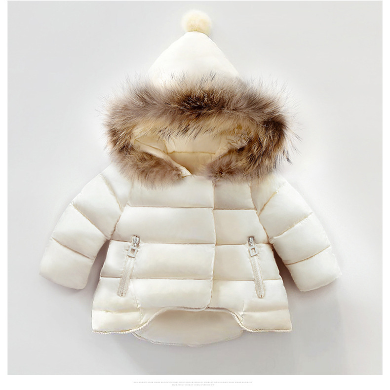 2023 Winter New Girls' Padded Jacket Korean Style 1-7 Years Old Boy Thickened Children's Cotton Clothes down Cotton-Padded Coat