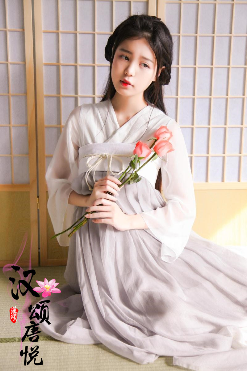 New Yusheng Smoke Ancient Style One-Piece Han Elements Dress Long Sleeve Hanfu Ancient Costume Chest-High Dress Retro Women's Clothing