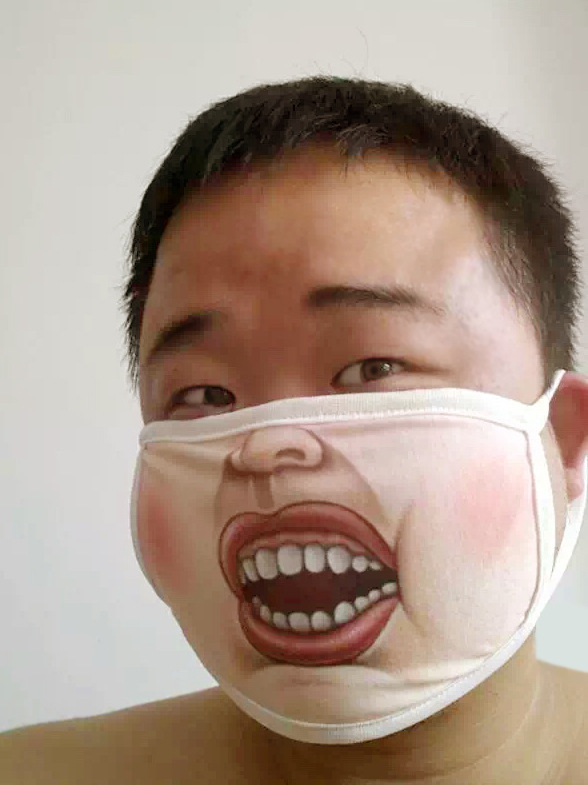 3d卡通口罩纯棉口罩女防尘透气搞笑男潮款个性口罩韩版可清洗_承峻