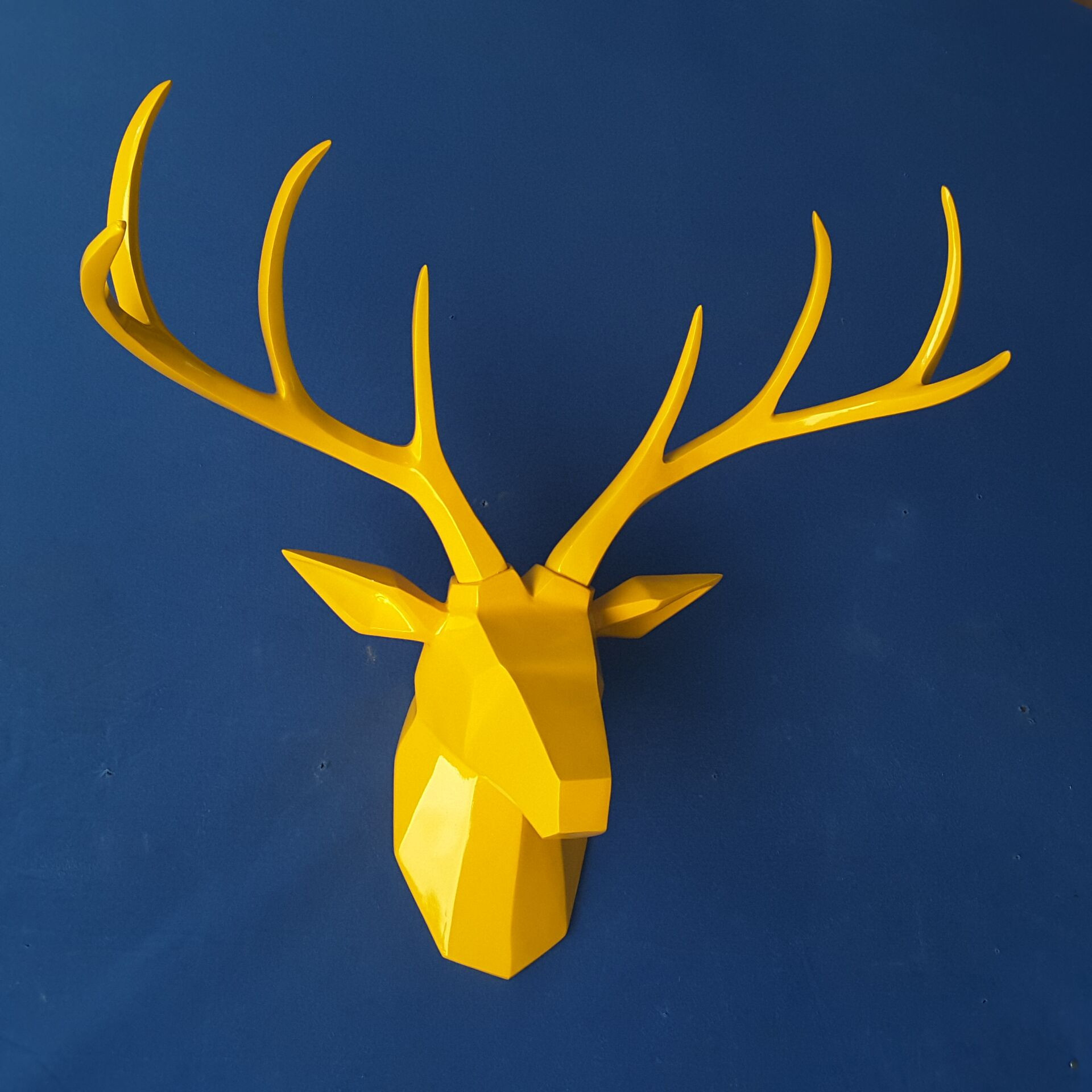 几何鹿头壁挂壁饰家居客厅玄关电视沙发卧室背景墙装饰品厂家批发