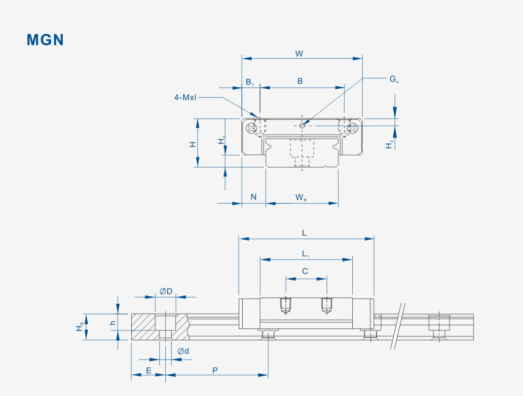 【厂家直销】国产微型直线导轨滑块滑轨mtn15-400c1新款带保持架