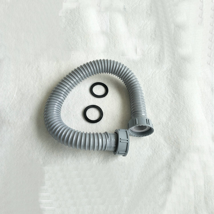 厨房双槽洗菜盆下水管不锈钢水槽垃圾处理器双接头连接管排水配件