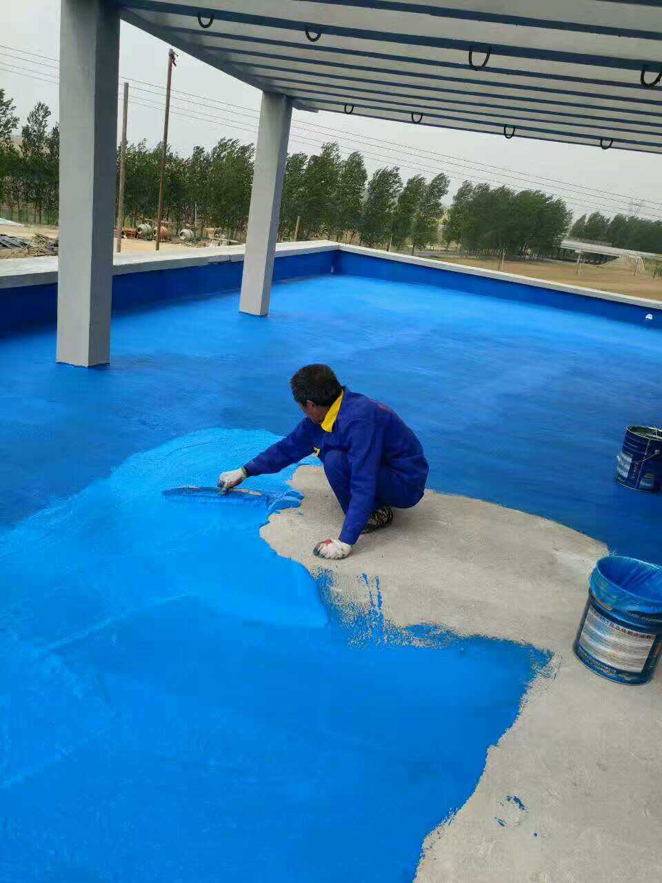 厂家直销双组份油性彩色聚氨酯防水涂料 911彩色防水涂料