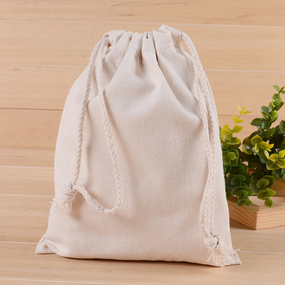 布类包装厂家定做束口帆布袋定制抽绳束口袋空白印logo麻布棉布袋