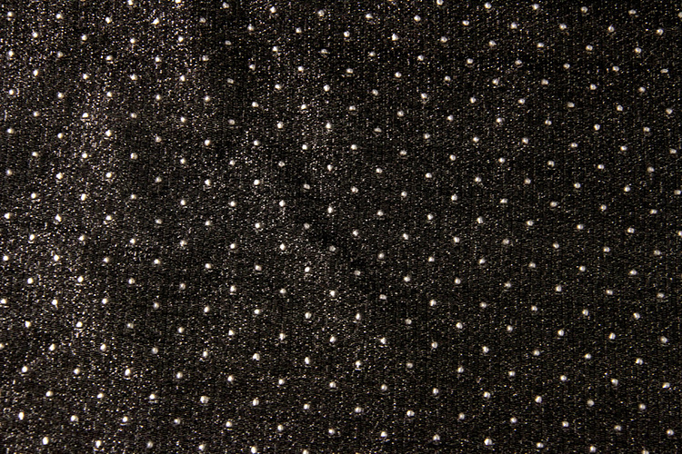 锦纶滴塑银丝点点蕾丝网布面料 黑色银丝网纱表演服装布料 新品