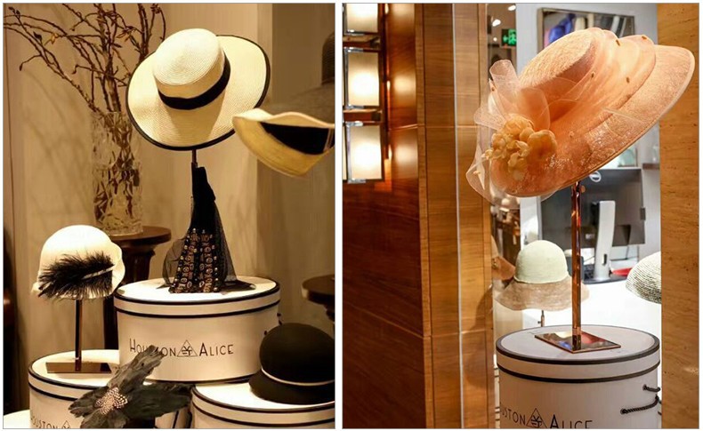 供应 金属五头帽子架展示架帽托 饰品店帽子展示陈列摆放收纳架子