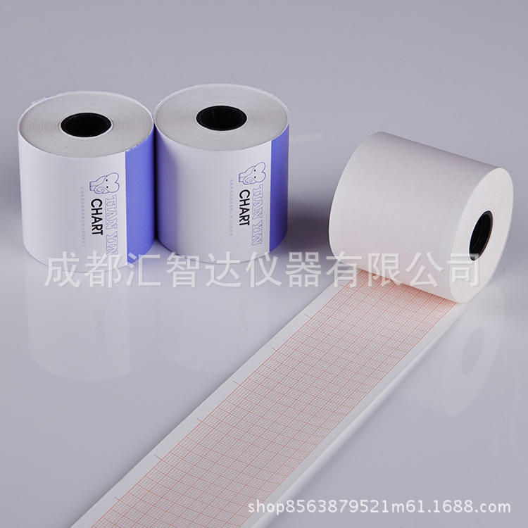 Factory Price Monitor/Single-Conductor ECG Defibrillator Thermosensitive Printing Paper Record Paper 50mm × 30M Long-Lasting Roll Paper