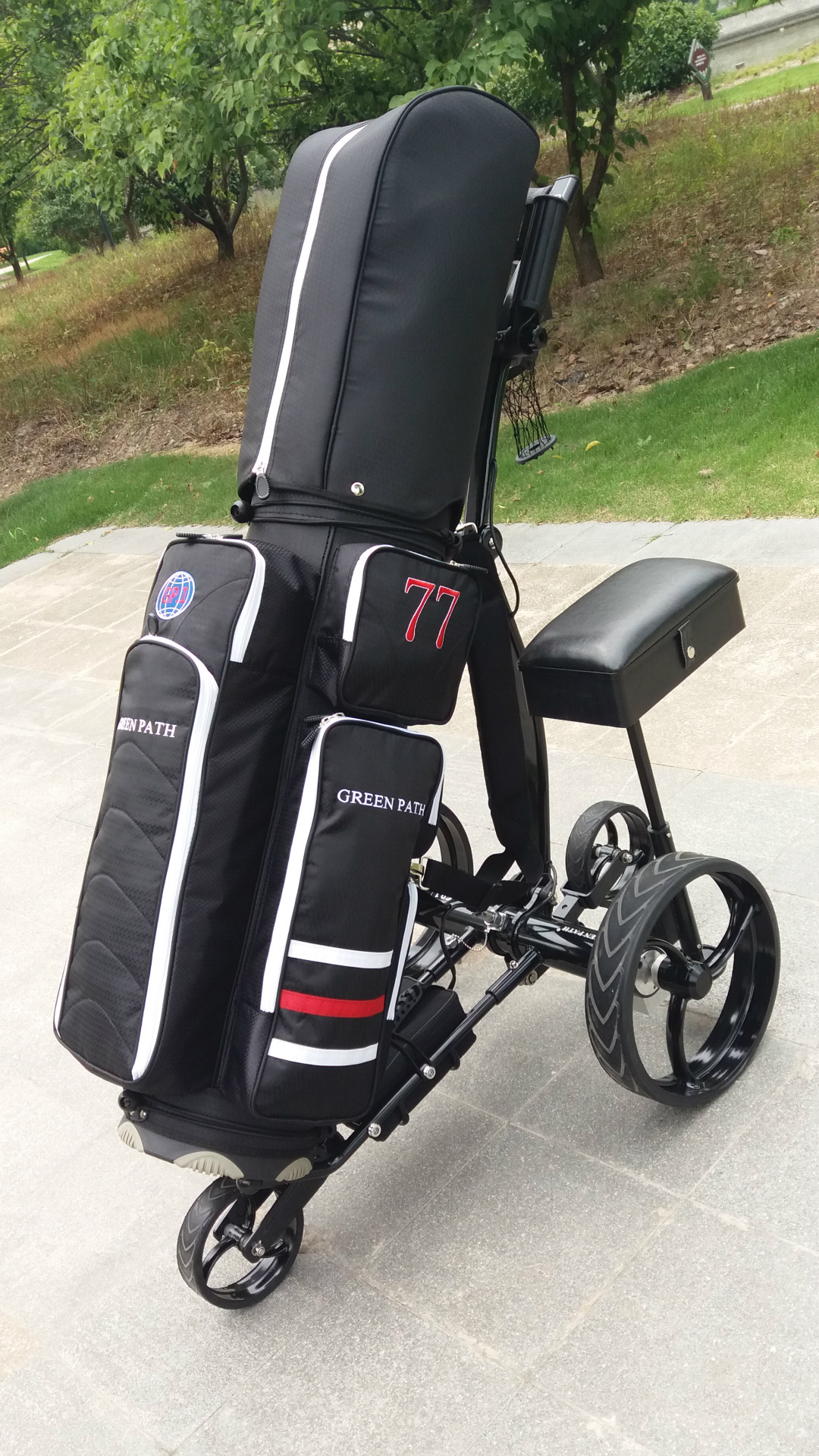 厂家直销高尔夫电动遥控球包车/高尔夫球车