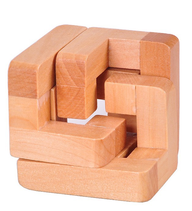 古典玩具 成人木制益智玩具 孔明锁鲁班锁 三人行