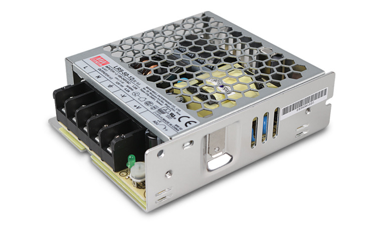 代理台湾明纬直流电源lrs-50-12显示屏驱动电源充电桩电源50w12v