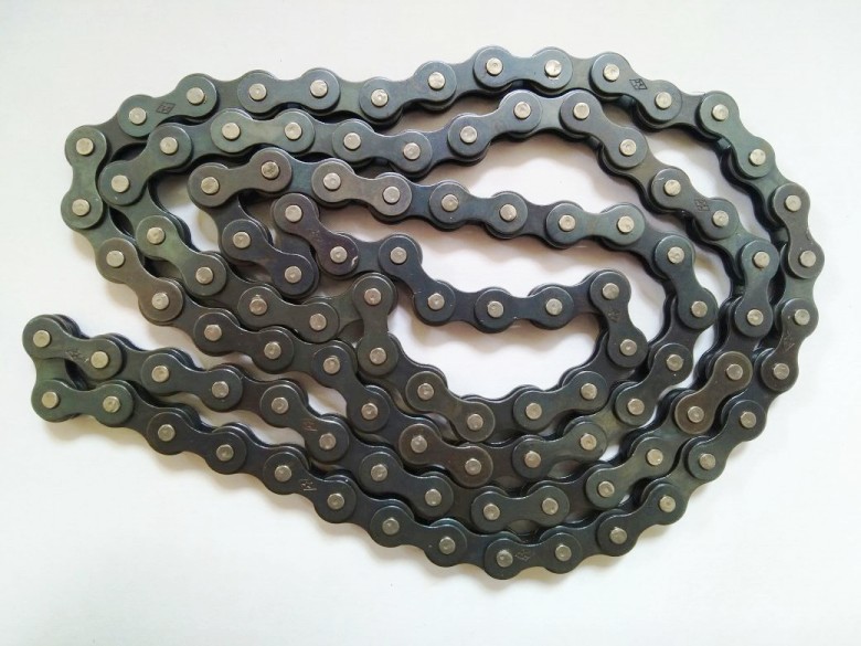 正品盒装普通自行车链条折叠车淑女车倒刹死飞车单速链条牙盘飞轮