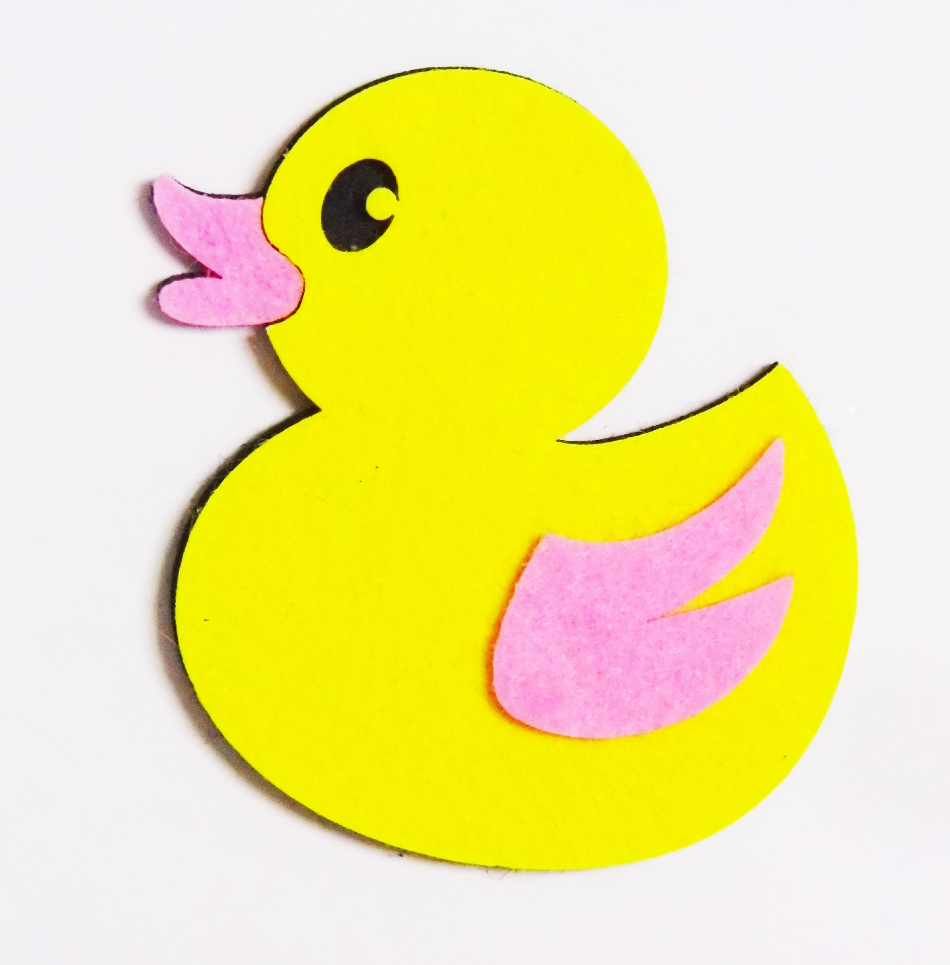 厂家直销卡通幼儿园装饰墙贴小鸭子 无纺布黄色鸭子饰品贴饰配件