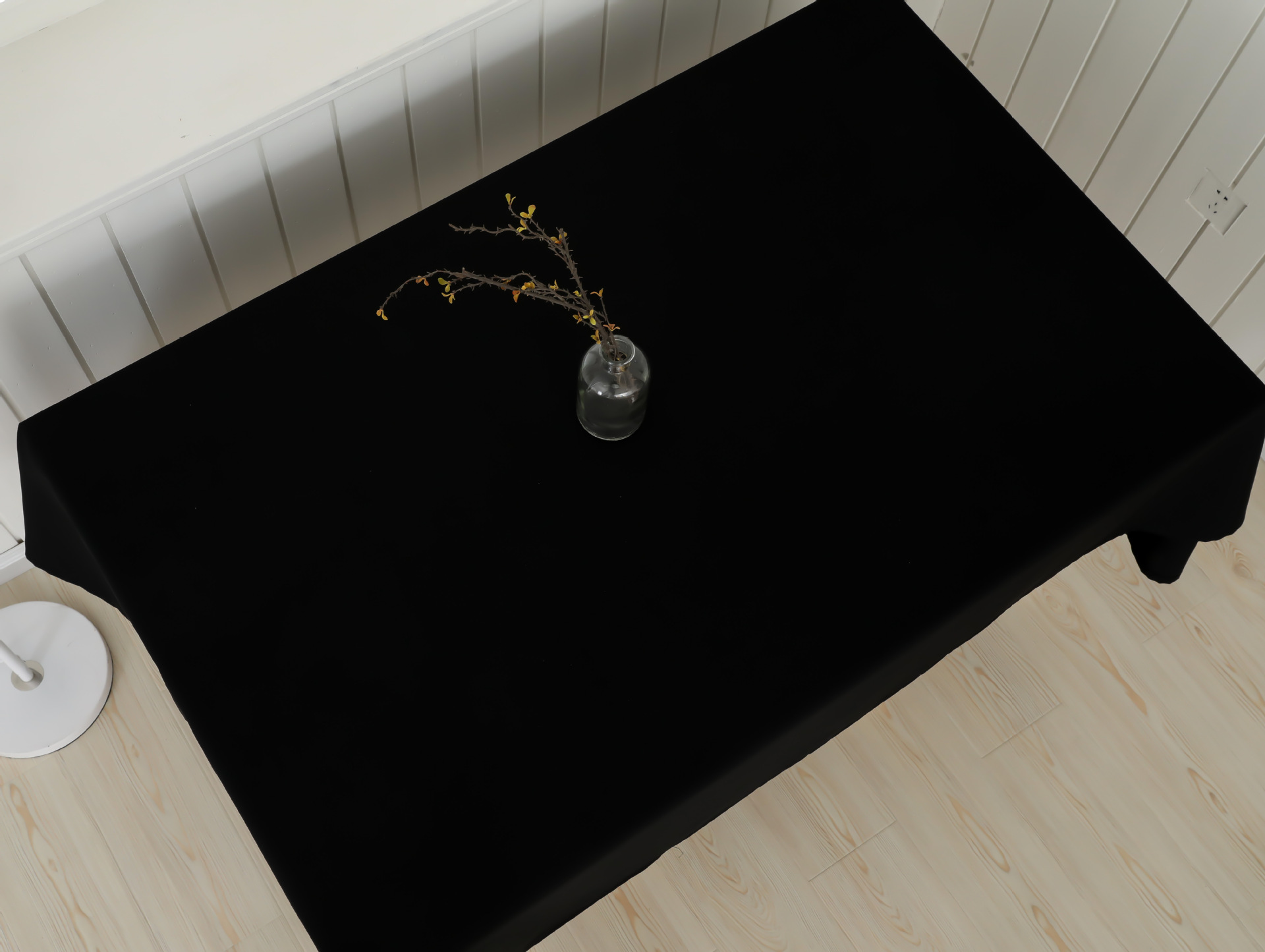 厂家直销长方形成品桌布 黑色涤纶平纹桌布台布餐桌布现货批发  