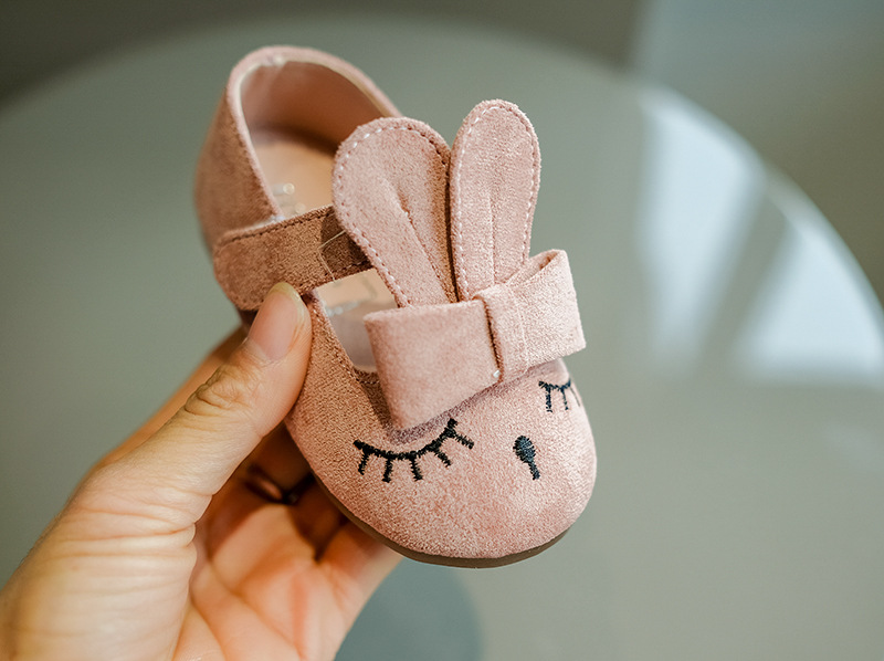 2018春季新款可爱兔耳朵婴幼儿鞋0-1-2岁女宝宝软底学步鞋单鞋