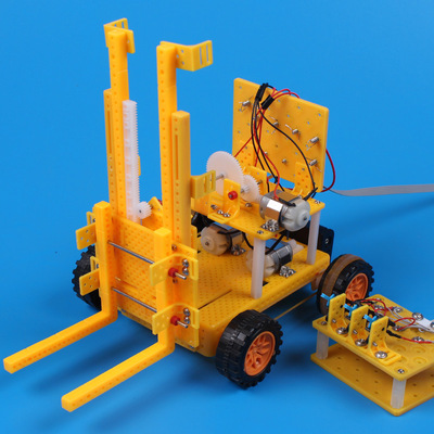 悠悠鱼科学实验玩具科技小制作儿童手工diy学习小发明玩具叉车