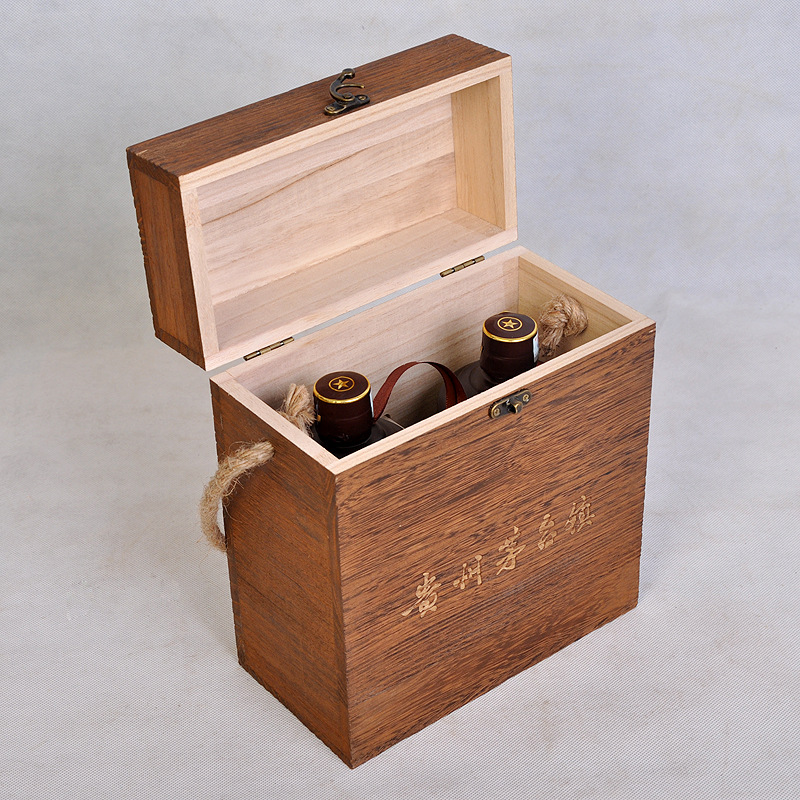 白酒木盒茅台白酒木制包装礼品白酒木盒包装盒木箱白酒包装盒