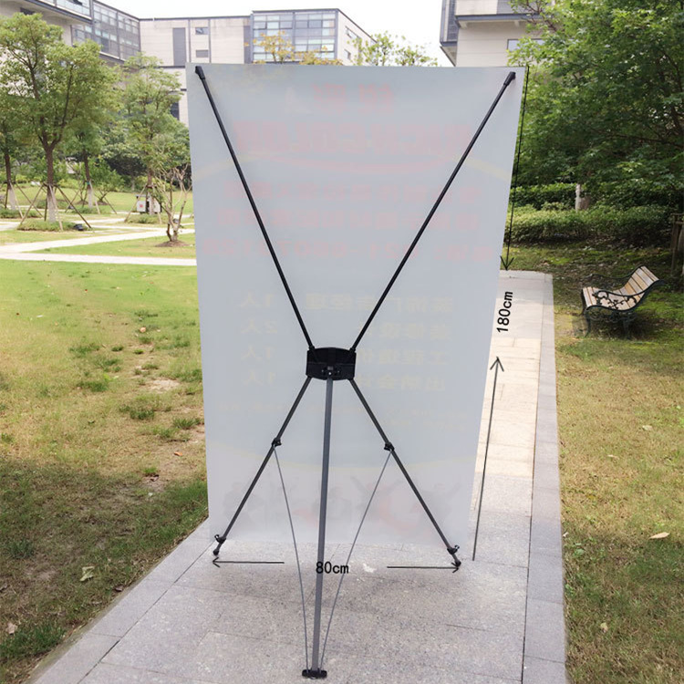 美式可调x展架纤维杆x架齿轮x架以及高清pvc展页海报批发