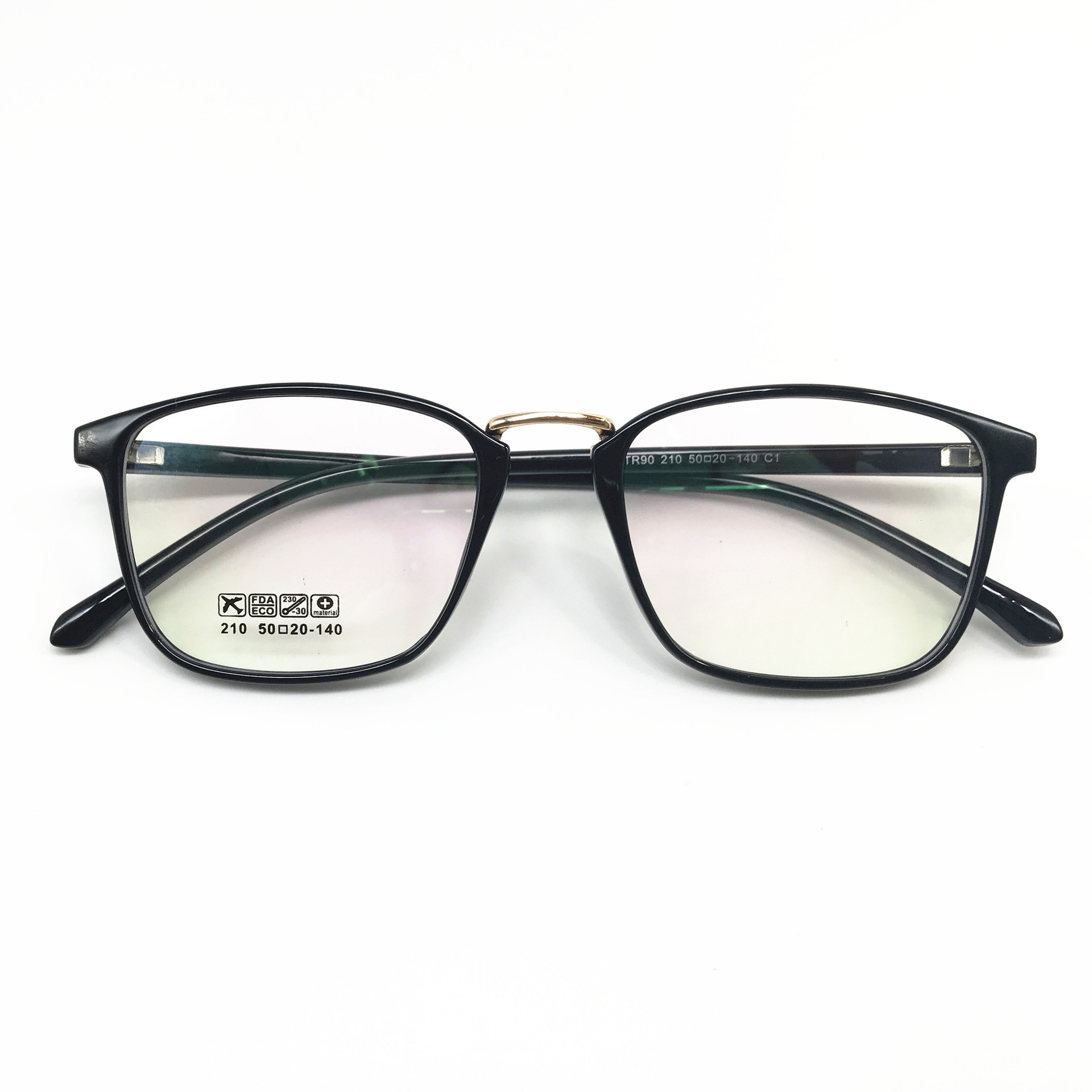 爆款tr90超轻通用全框架男女复古金属中梁眼镜架近视平光镜架