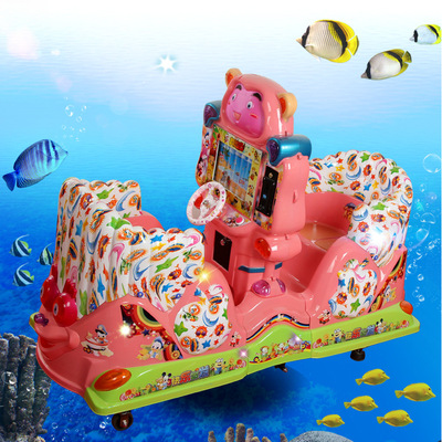 新款豪华双座摇摆机 儿童投币画屏mp3摇摇车摇摇乐电动玩具