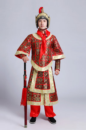 汉朝古代将军服男士兵服统领元帅武将秦三国晋唐朝演出服装古装