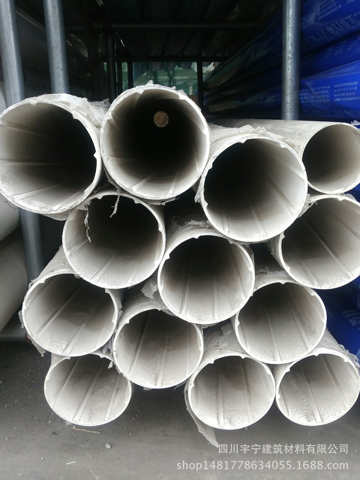 经销供应永高公元pvc-u中空壁螺旋消音排水管 110塑料管国标厂价