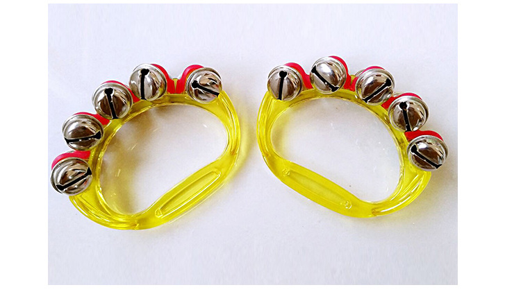 现货批发奥尔夫塑料手摇铃 儿童打击乐器透明手串铃 幼儿园手铃