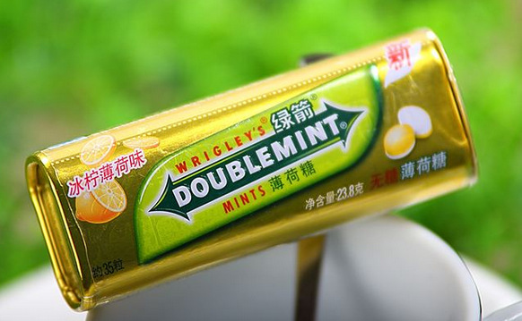 绿箭 薄荷糖 铁盒六口味薄荷糖果口香糖23.8g*15小盒零食