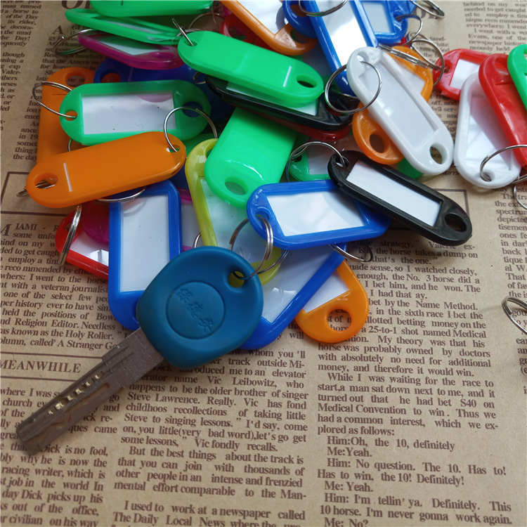 彩色pp塑料钥匙扣定做创意实用礼品钥匙扣配件定制洗车挂件钥匙圈