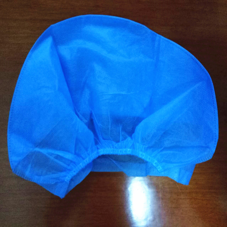厂家直销一次性使用蓝色无纺布帽子 医用无菌手术帽子 手工帽子