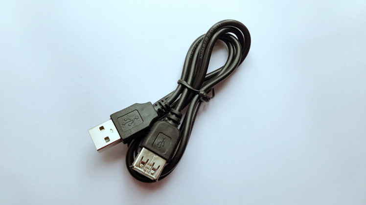 a公转a母usb数据线80cm纯铜四芯加长充电线usb延长线转接线1.5米