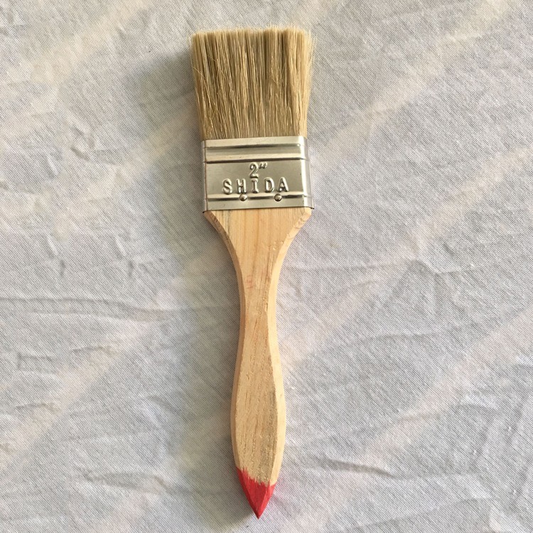 木柄油漆刷子 仿猪鬃毛刷 烧烤刷子 滚筒刷厂家批发