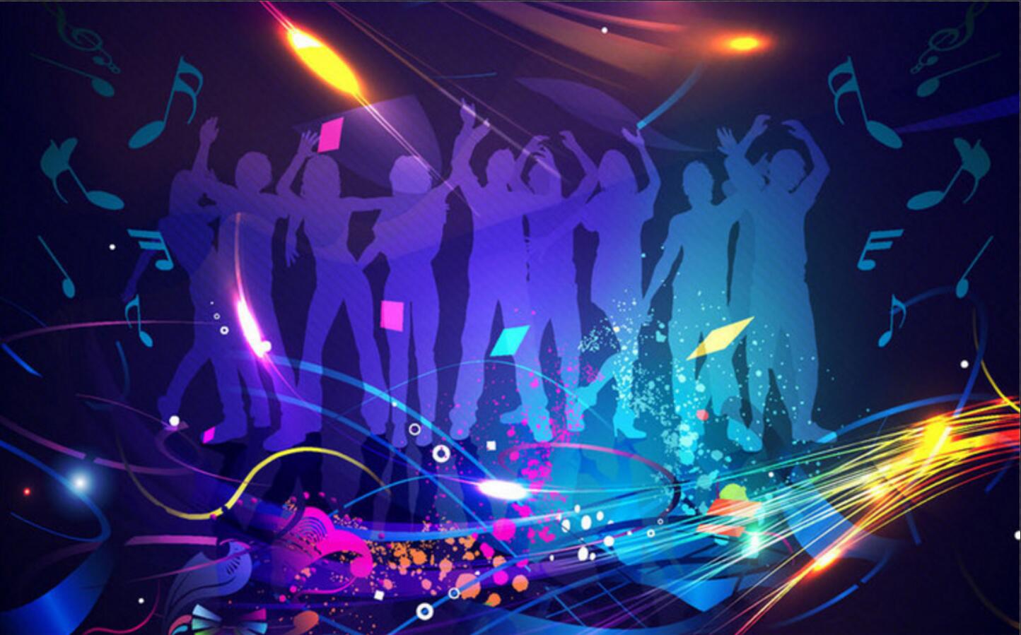 ktv酒吧包厢无缝壁画私人订制6d大型个性歌舞投影主题唱k背景墙