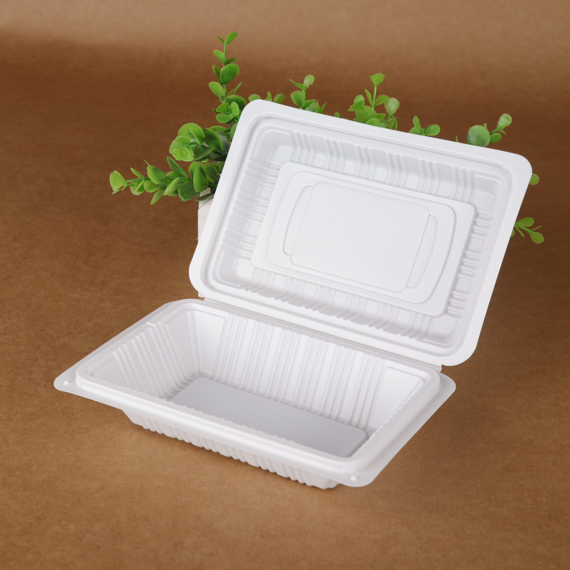 富财f103可微波炉加热可冷冻饭盒一次性快餐盒单格打包饭盒500ml